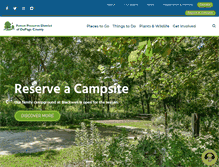 Tablet Screenshot of dupageforest.org